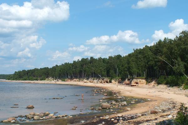 Rote Felsen von Veczemji (Veczemju klintis / Sarkanās klintis) – Bild 1 vergrößern